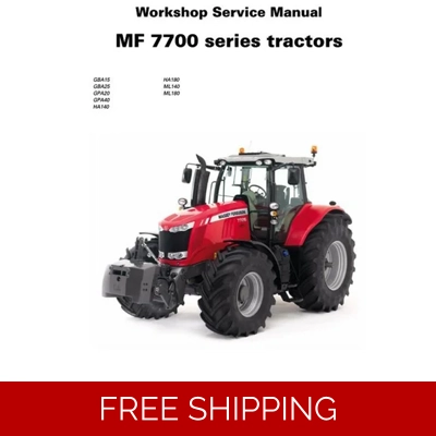 MASSEY FERGUSON 7700 ALL MODELS INCL DYNA4 DYNA6 DYNA-VT DEALERS WORKSHOP MANUAL